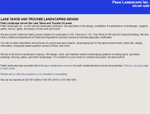 Tablet Screenshot of peaklandscapeinc.com